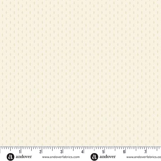 AND Sewing Bird Satin Stitch - 1608-L Porcelain - Cotton Fabric