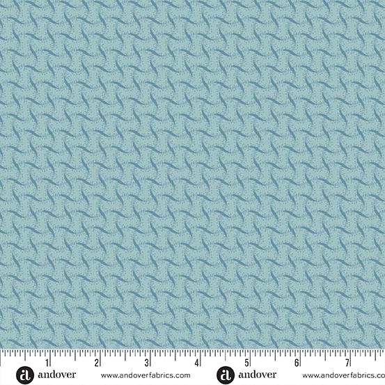AND Sewing Bird Ribbon Weave - 1611-B Denim - Cotton Fabric