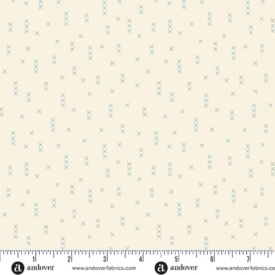 AND Sewing Bird Cross Stitch - 1613-L Buttercream- Cotton Fabric