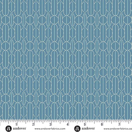 AND Sewing Bird Pin Tuck - 1614-B Deep Indigo - Cotton Fabric