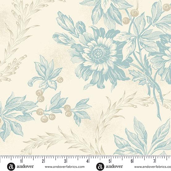 AND Sewing Bird Embroidery - 1603-L Wheat - Cotton Fabric