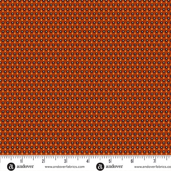 AND Spice Market Dots On Dots - 6022-R Paprika - Cotton Fabric