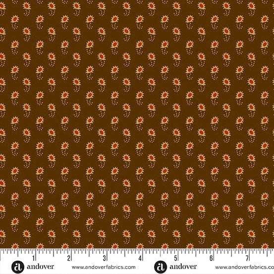 AND Spice Market Paisley - 6021-N Coriander - Cotton Fabric