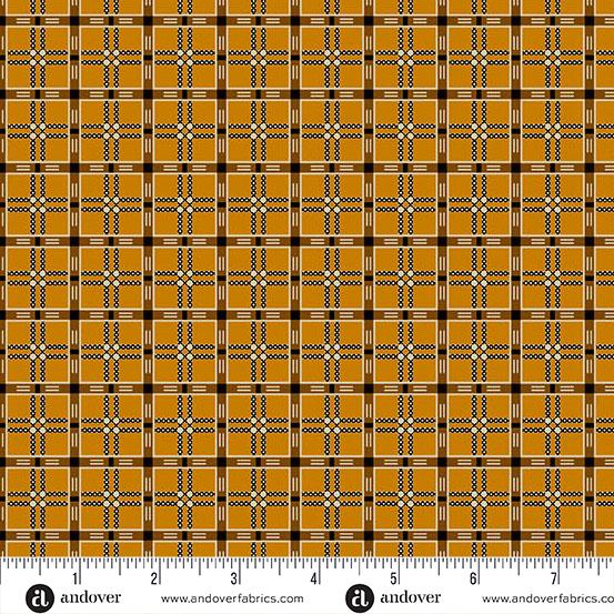 AND Spice Market Tartan - 6020-Y Tumeric - Cotton Fabric
