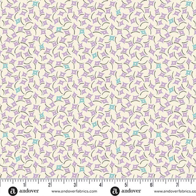 AND Sweet Things Dancing Diamonds - 1638-P Purple - Cotton Fabric