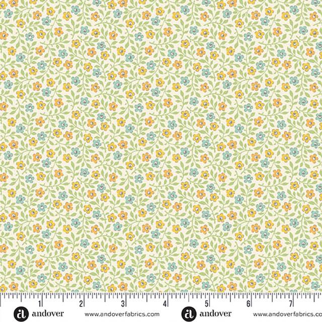 AND Sweet Things Groundcover - 1641-Y Yellow - Cotton Fabric
