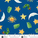 AND The Very Hungry Caterpillar Snack Time - A-1439-B Navy - Cotton Fabric