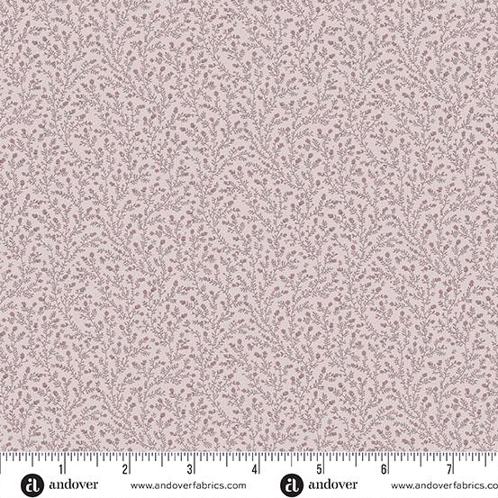 AND Wildflower Cottage Heather - 1596-P Lavender - Cotton Fabric