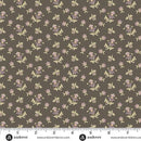 AND Wildflower Cottage Scatter Garden - 1593-C Charcoal - Cotton Fabric