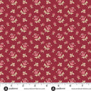 AND Wildflower Cottage Scatter Garden - 1593-R Crimson - Cotton Fabric