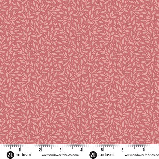 AND A Woodsy Cottage Little Leaves - A-1370-E Rose Pink - Cotton Fabric