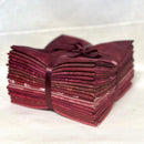 Assorted Burgundy Fat Quarter Bundle - 20 Fat Quarters - Precut
