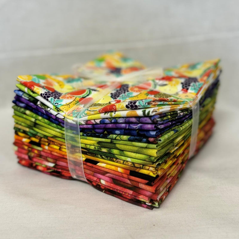 Assorted Fruit Fat Quarter Bundle - 20 Fat Quarters - Precut
