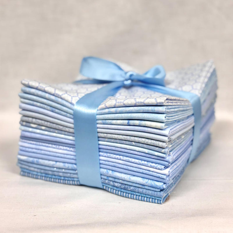 Assorted Light Blue Fat Quarter Bundle - 20 Fat Quarters - Precut