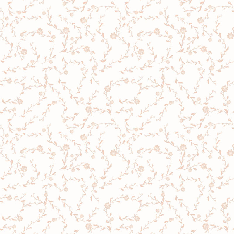 BF Butter Knit  Floral Allover - FT202508519 Peach - Dress & Apparel Fabric