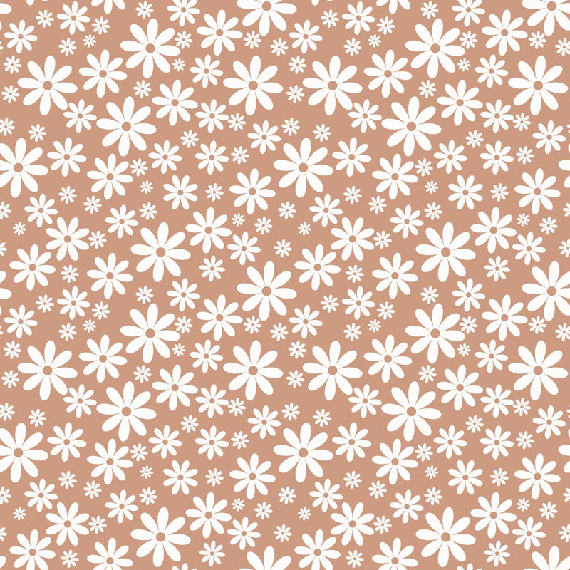 BF Lightweight Dobby Knit Daisy - FT202509299-1 Rust - Dress & Apparel Fabric