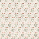 BF Polyester Diamond Floral - BF1003 Beige - Dress & Apparel Fabric