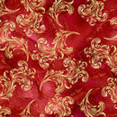 BLK Alabaster Wings - 3855-88 Ruby - Cotton Fabric