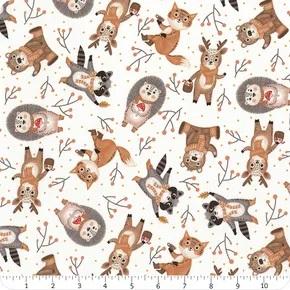 BLK Cheerful Cheeks - 3489-01 White - Cotton Fabric