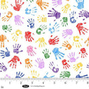 BLK Color My World - 4082-01 White/Multi - Cotton Fabric