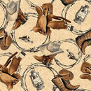BLK Cowboy Culture - 3330-42 Tan - Cotton Fabric