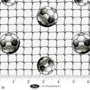 BLK Goalbound Soccer Balls & Nets - 4755-01 White - Cotton Fabric