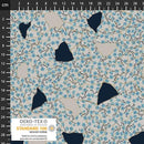 BLK Gracefully Broken Broken Design With Flowers - 4504-127 Sand - Cotton Fabric