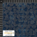 BLK Gracefully Broken Dot Design - 4504-132 Navy - Cotton Fabric