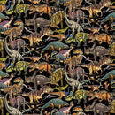 BLK Land Of The Giants - 3379-99 Black - Cotton Fabric
