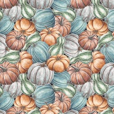 BLK Late Summer Harvest - 3306-33 Orange - Cotton Fabric