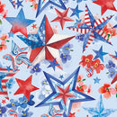BLK Lucky Stars - 3902-11 Lt. Blue - Cotton Fabric