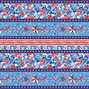 BLK Lucky Stars - 3910-75 Med. Blue - Cotton Fabric