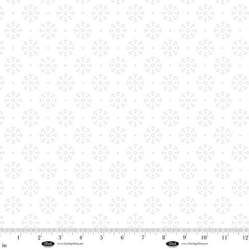 BLK Morning Mist IX - 4326-01W White On White - Cotton Fabric