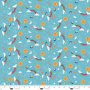 BLK Noah & Friends Rainbows - 4579-11 Light Blue - Cotton Fabric