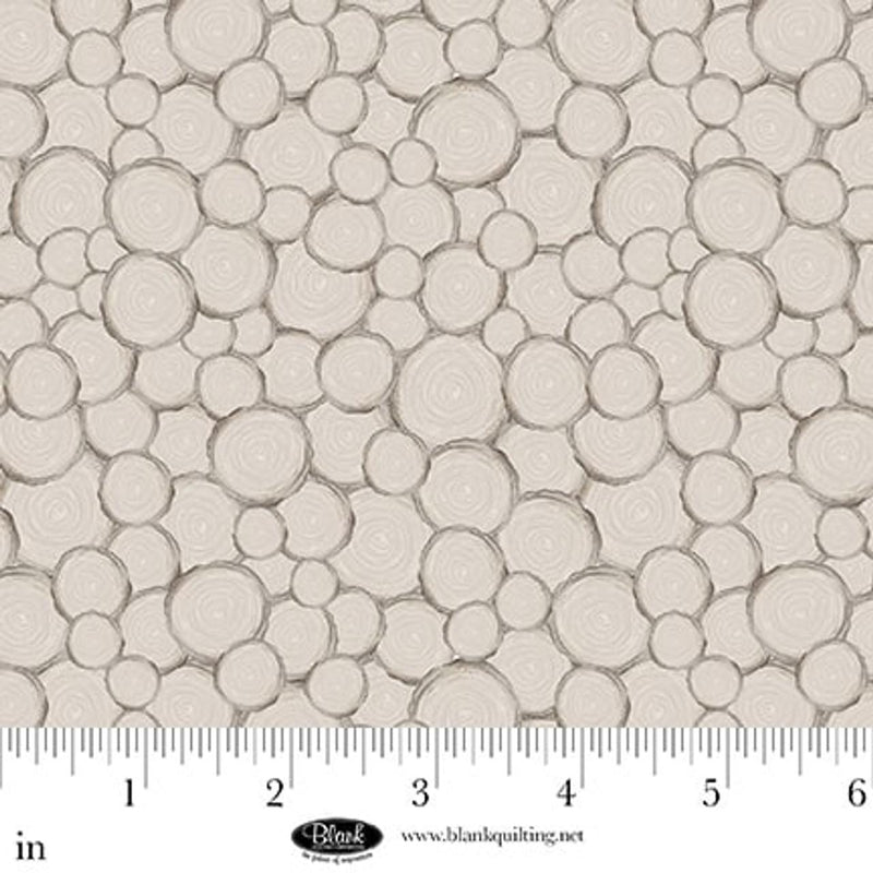 BLK Petals & Pewter - 4570-92 Medium Gray - Cotton Fabric