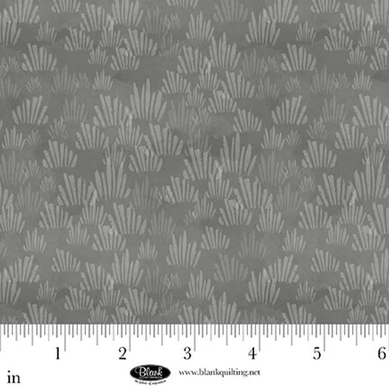 BLK Petals & Pewter - 4573-95 Gray - Cotton Fabric