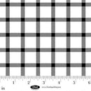 BLK Plaid Essentials - 3964-19 White - Cotton Fabric