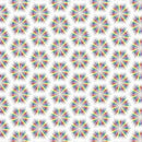 BLK Small Starburst Floral 2694-01 White - Cotton Fabric