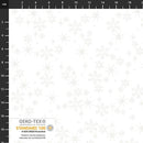 BLK Stof Snow Crystals - 4593-116 White Pearl - Cotton Fabric