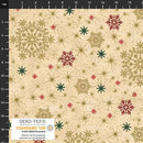 BLK Stof Snow Crystals - 4593-200 Beige Gold - Cotton Fabric