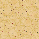 BLK Stof Snow Crystals - 4593-201 Beige Gold - Cotton Fabric