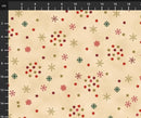 BLK Stof Snow Crystals - 4593-207 Beige Gold - Cotton Fabric