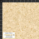 BLK Stof Snow Crystals - 4593-210 Beige Gold - Cotton Fabric
