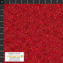 BLK Stof Snow Crystals - 4593-406 Red Gold - Cotton Fabric