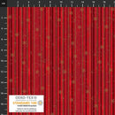 BLK Stof Snow Crystals - 4593-415 Berry Gold - Cotton Fabric