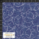 BLK Stof Snow Crystals - 4593-601 Blue Silver - Cotton Fabric