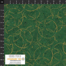 BLK Stof Snow Crystals - 4593-800 Green Gold - Cotton Fabric