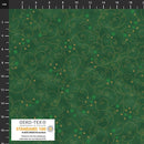 BLK Stof Snow Crystals - 4593-805 Green Gold - Cotton Fabric