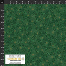 BLK Stof Snow Crystals - 4593-806 Green Gold - Cotton Fabric