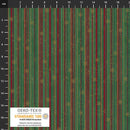 BLK Stof Snow Crystals - 4593-807 Green Red Gold - Cotton Fabric